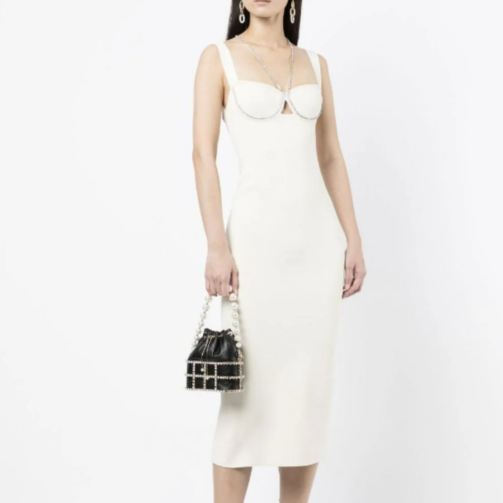 Galvan Celeste Dress - Ivory